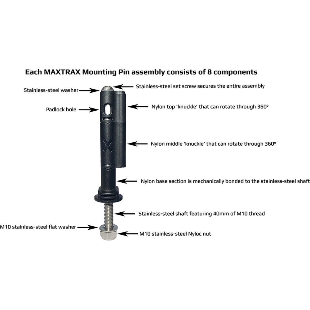 Maxtrax Mounting Pin Set MKII