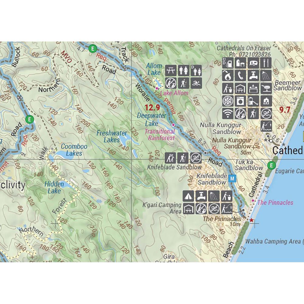 HEMA K'gari Fraser Island Map – 10th Edition