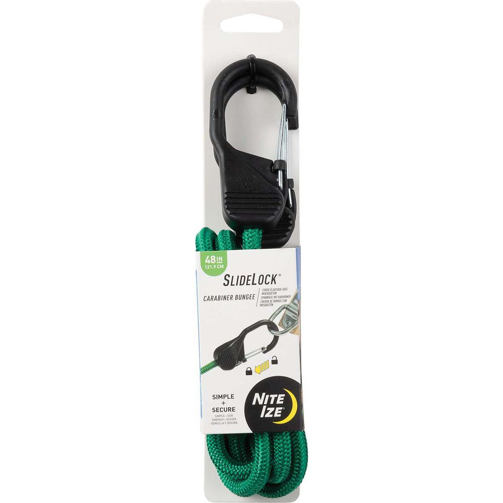 Nite Ize Carabiner SlideLock Bungee 48" Green