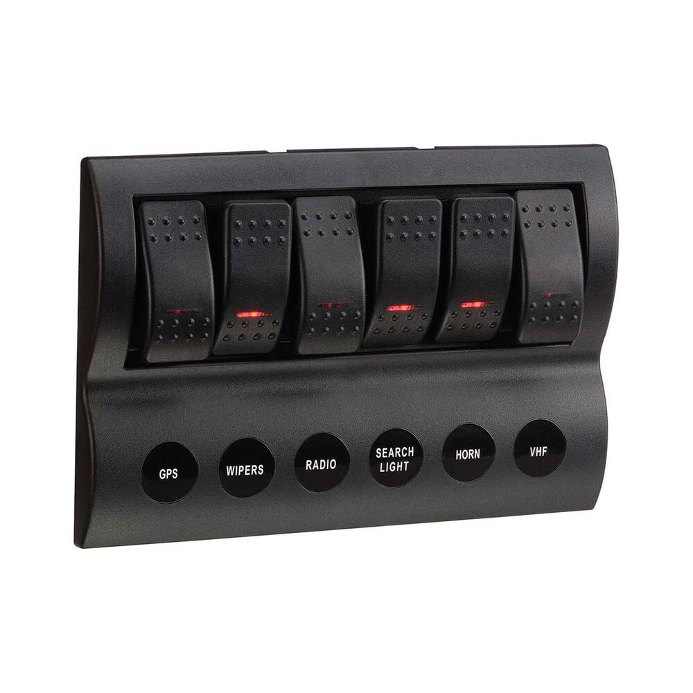 Narva 6-Way LED Switch Panel with Fuse Protection