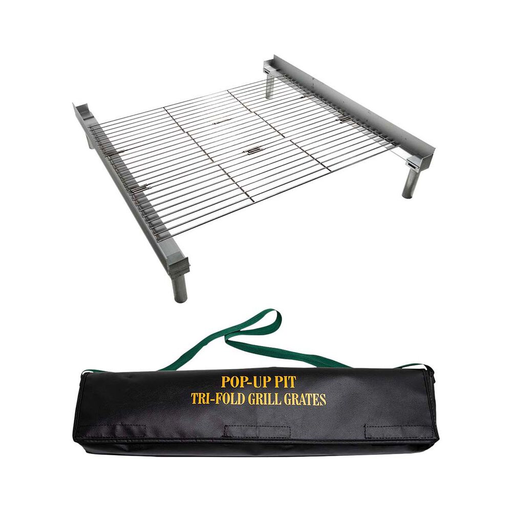 Fireside Tri-Fold Grill Grates for the Pop-Up Fire Pit