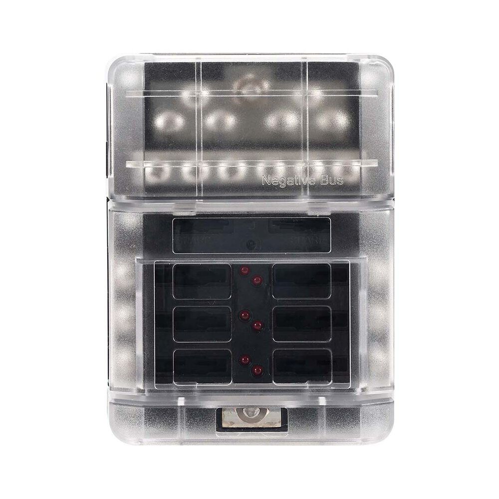 Bowline Fuse Block 6 Gang Black