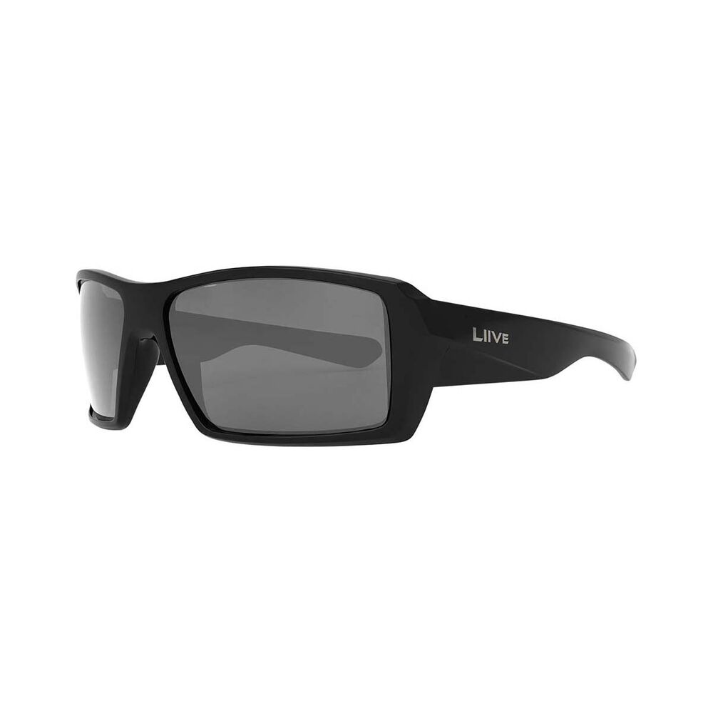 Liive Men's X Extreme X Polarised Sunglasses Black with Black Lens