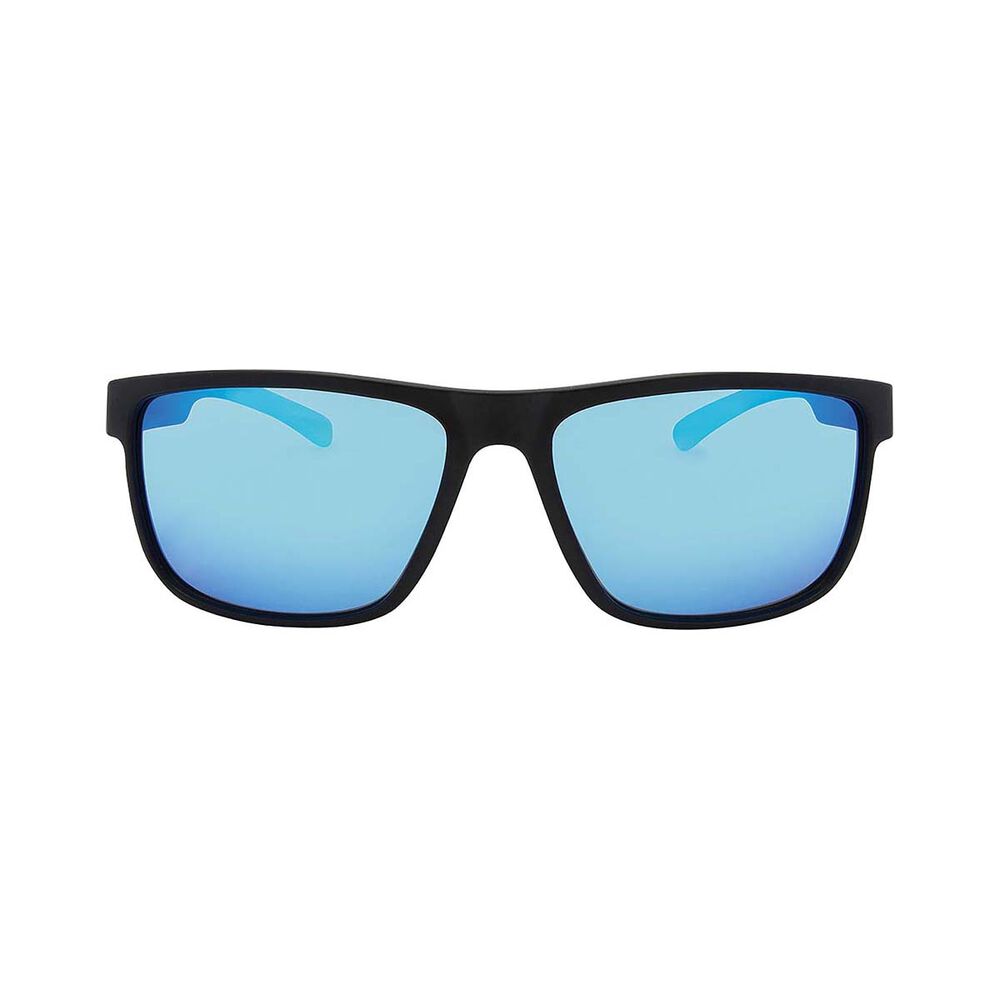 Stingray Yellowfin Polarised Sunglasses Black with Blue Lens