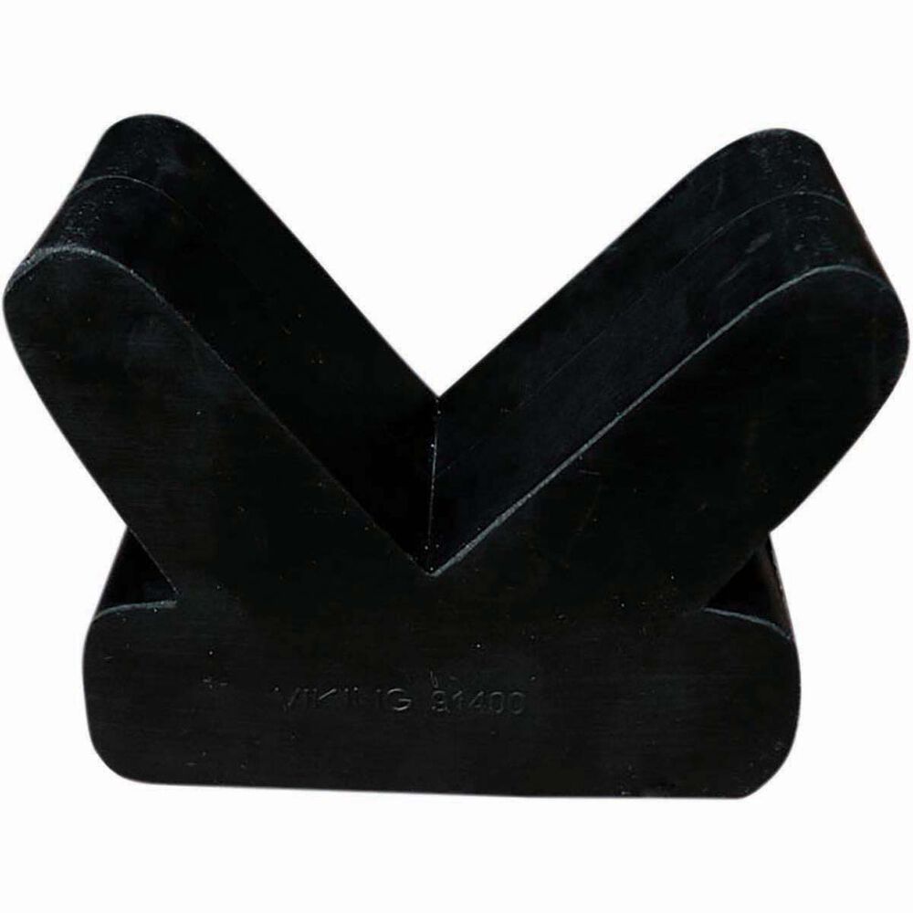 Viking Trailer Black Rubber V Block 4"