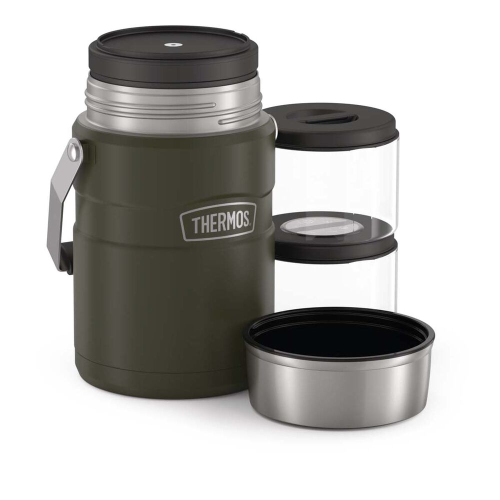 Thermos King Vacuum Insulated Food Jar 1.39L Matte Army