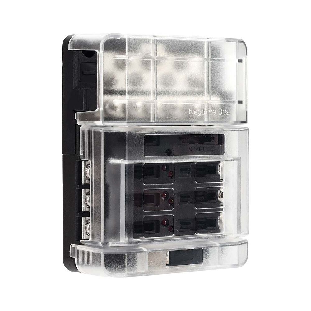 Bowline Fuse Block 6 Gang Black