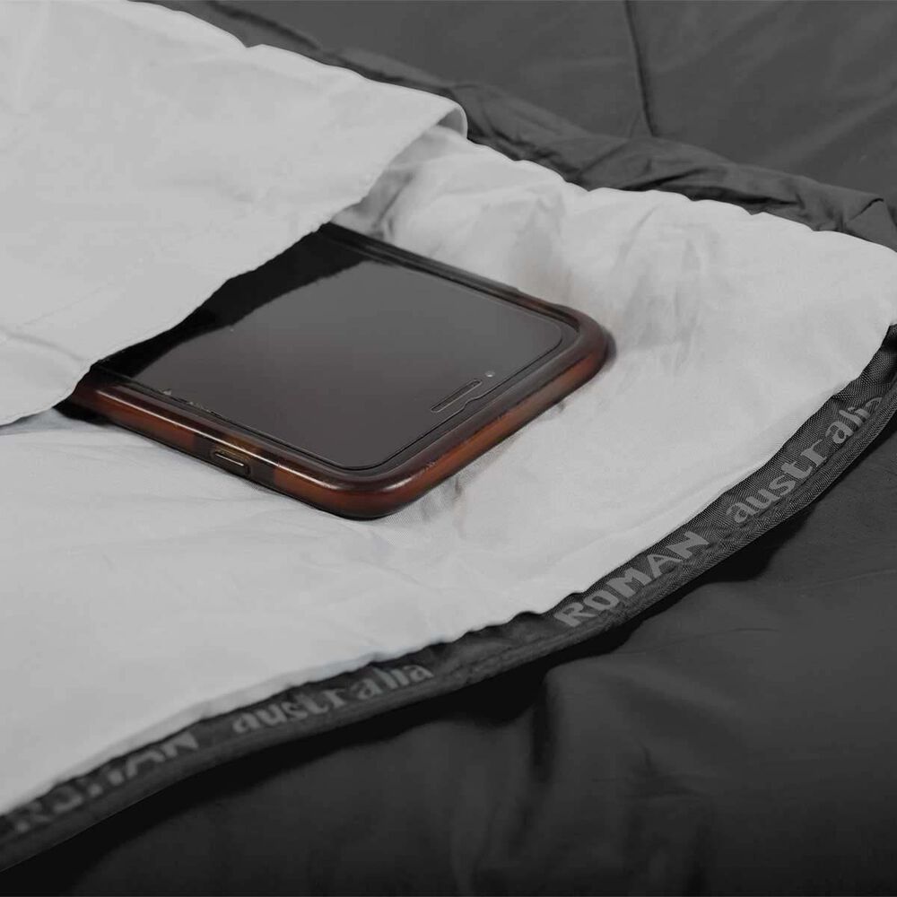 Roman Palm Passport -5°C Sleeping Bag - Black & Charcoal