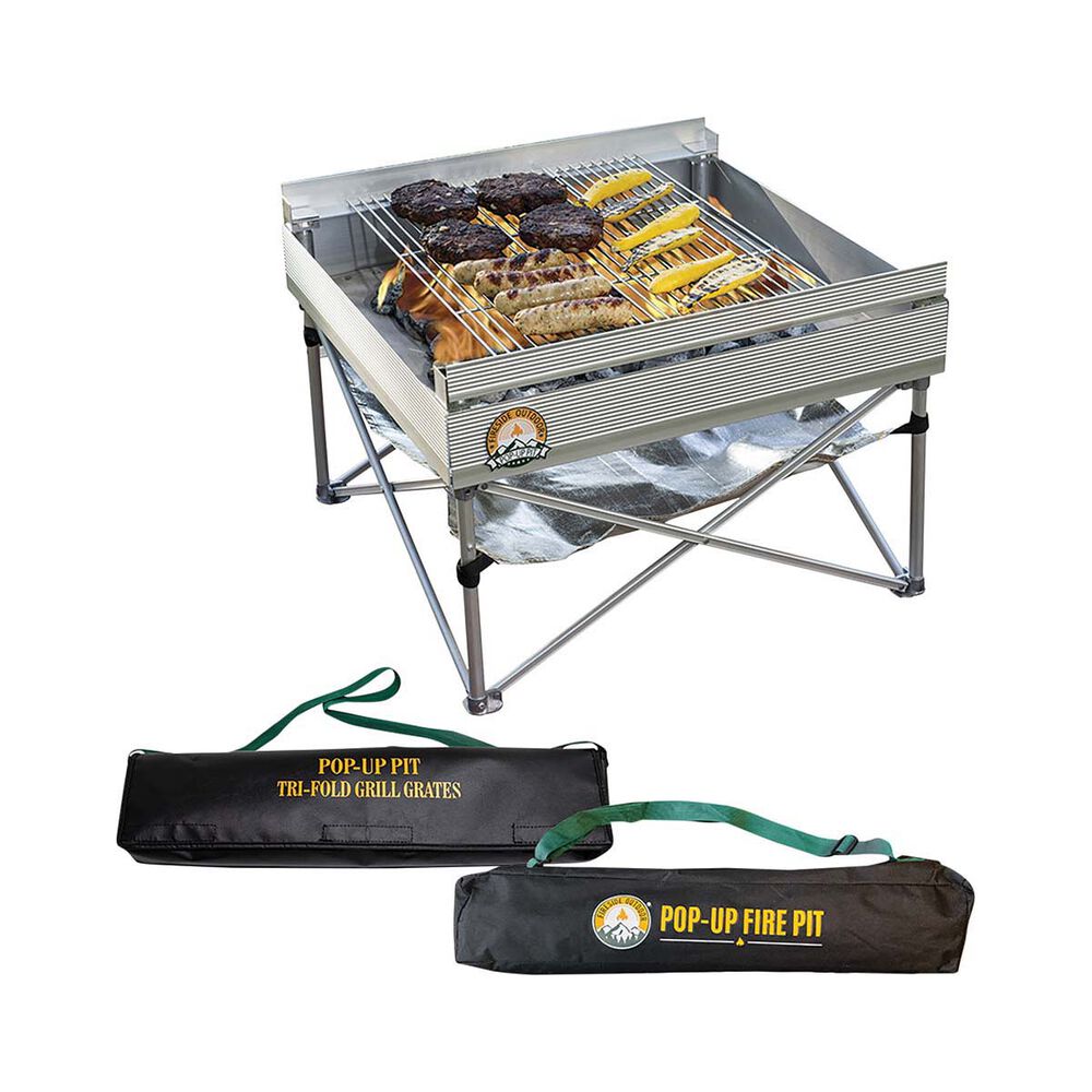 Fireside Tri-Fold Grill Grates for the Pop-Up Fire Pit