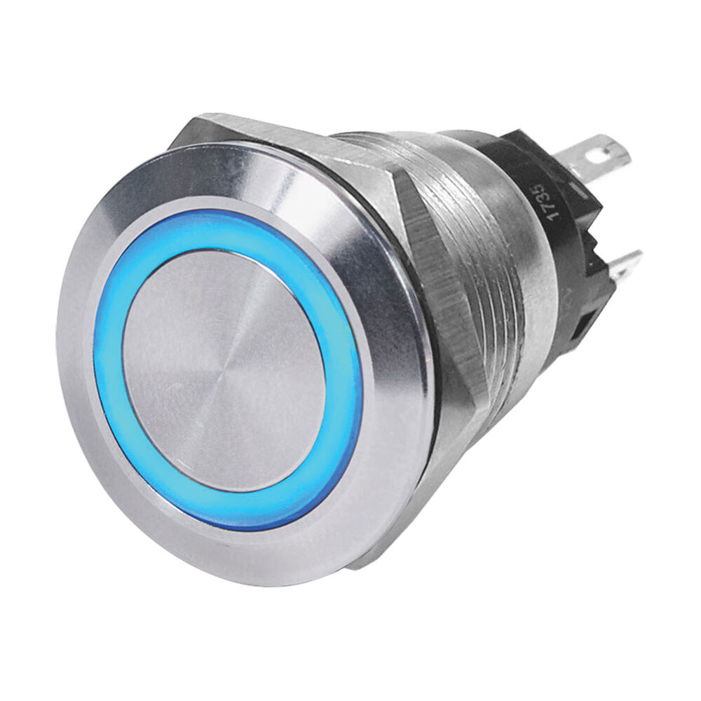 Blue Sea Systems LED Ring Switch ON-OFF Blue