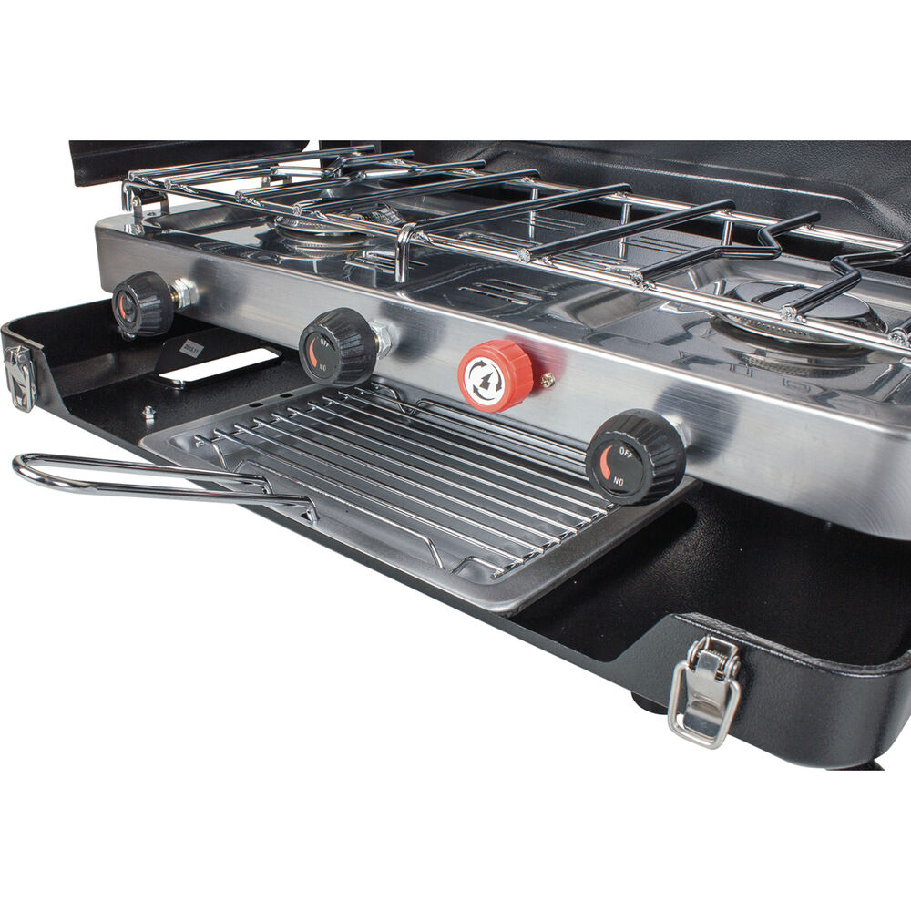 Wanderer LPG Portable 2 Burner Stove with Grill