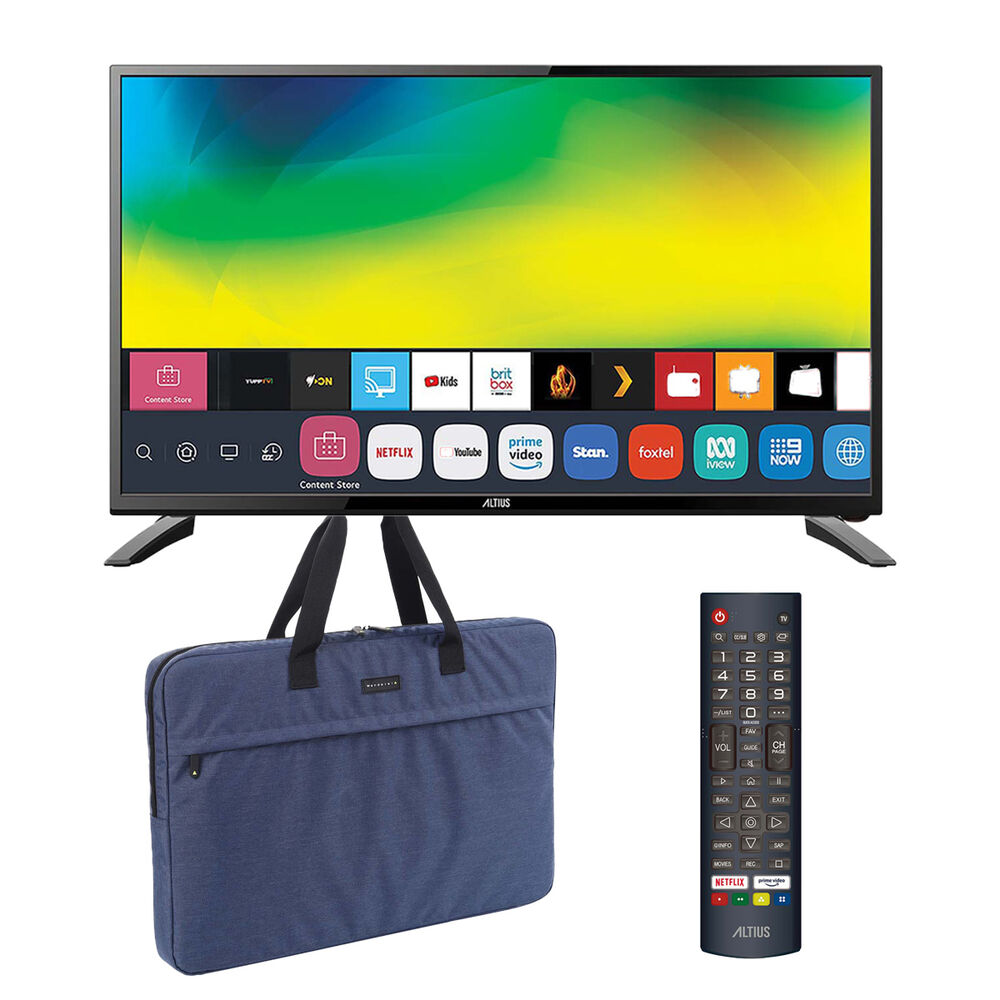 Altius 24 Inch Smart Tv And Carry Bag Set