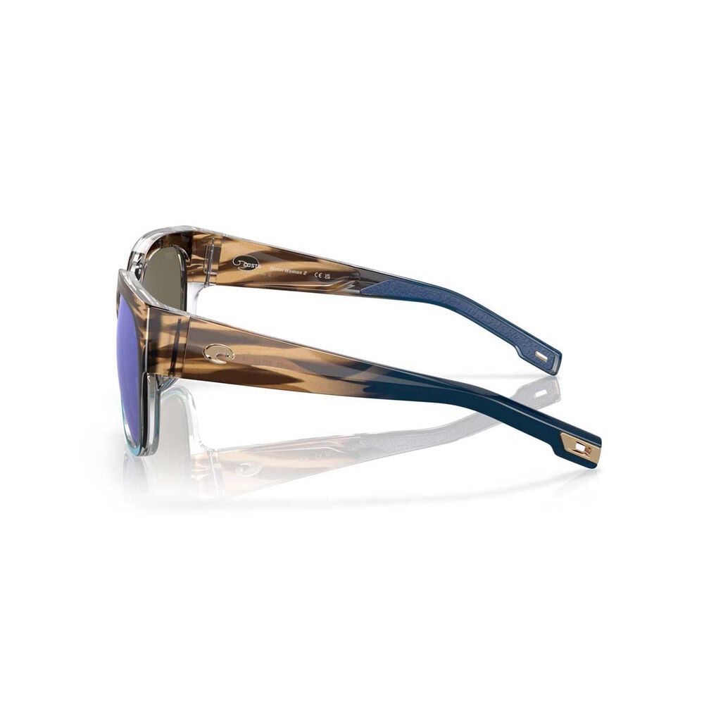 Costa Water Woman 2 Polarised Sunglasses Brown with Blue Lens