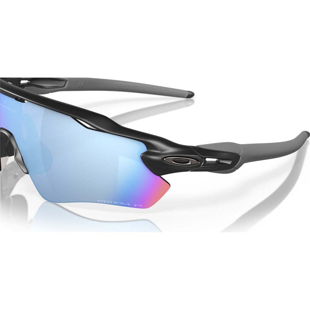 Oakley Radar EV Path Men's Polarised Sunglasses Matte Black with Prizm Blue Lens