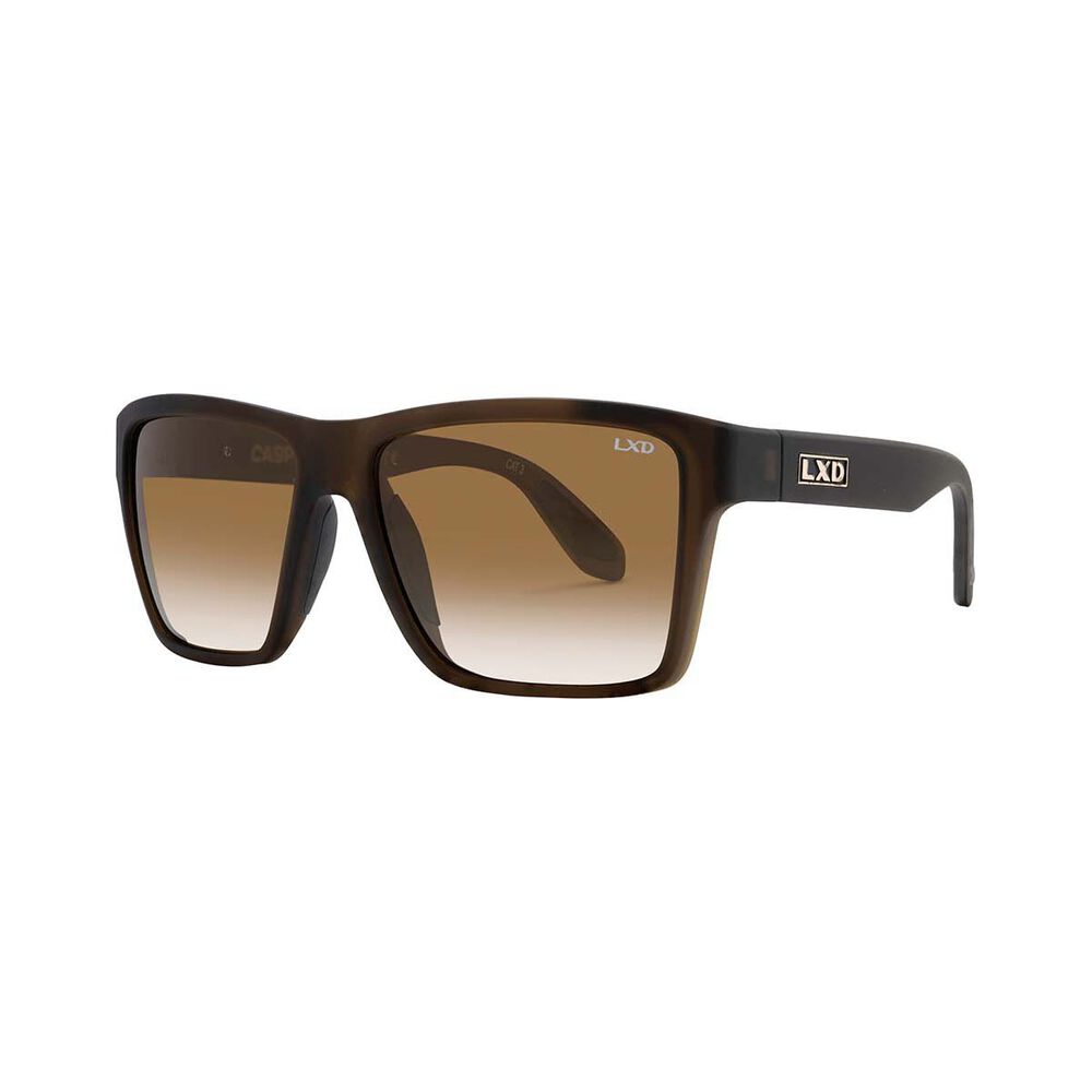 LXD Men's Caspian Polar Sunglasses Matt Brown with Brown Lens