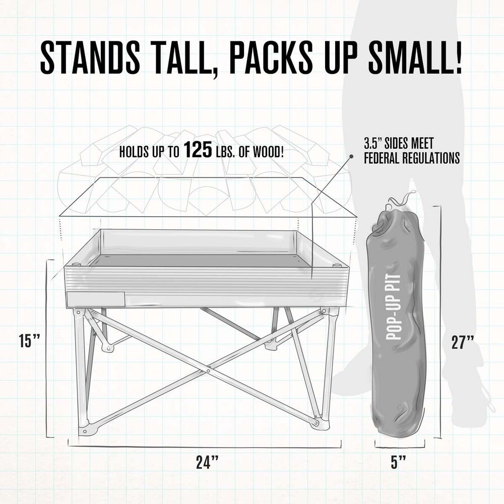 Fireside Portable Popup Fire Pit