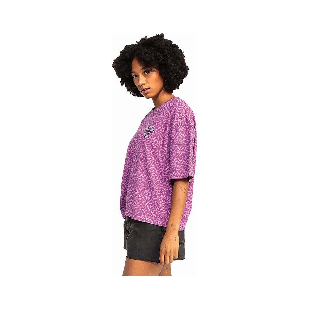 Quiksilver Boyfriend Crop Short Sleeve Shirt for Women