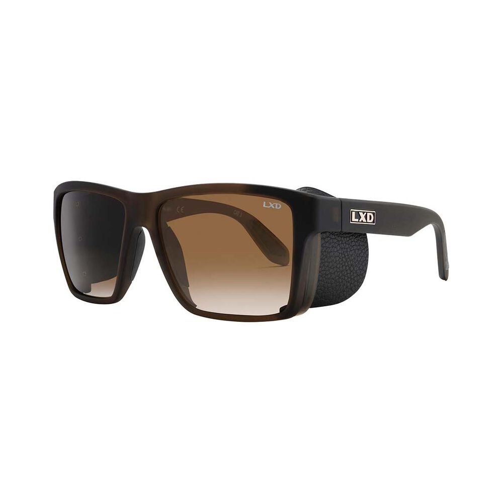 LXD Men's Caspian Polar Sunglasses Matt Brown with Brown Lens