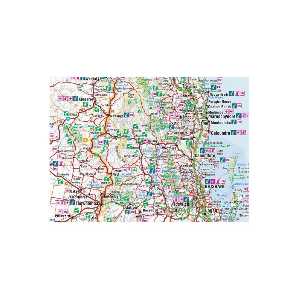 Hema Map Brisbane to Cairns Map