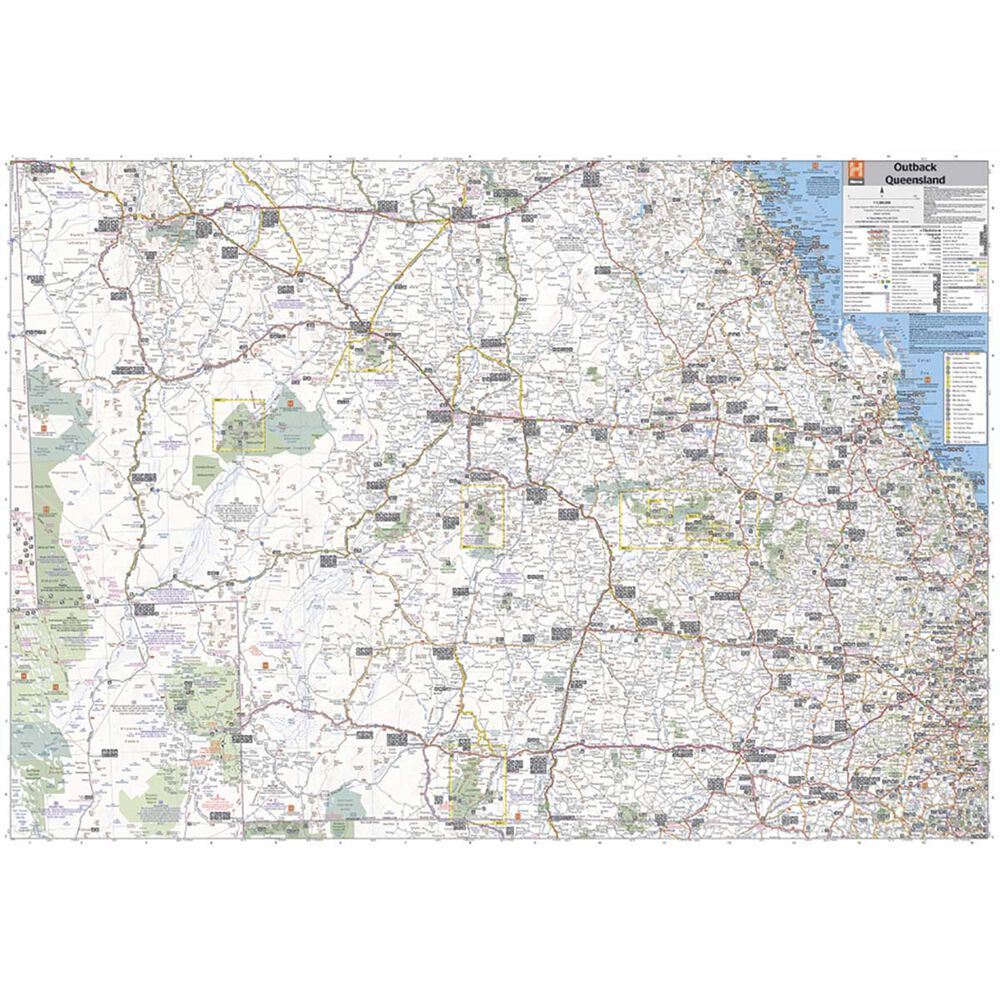 HEMA Outback Queensland Map: Camooweal to Stanthorpe - 5th Edition