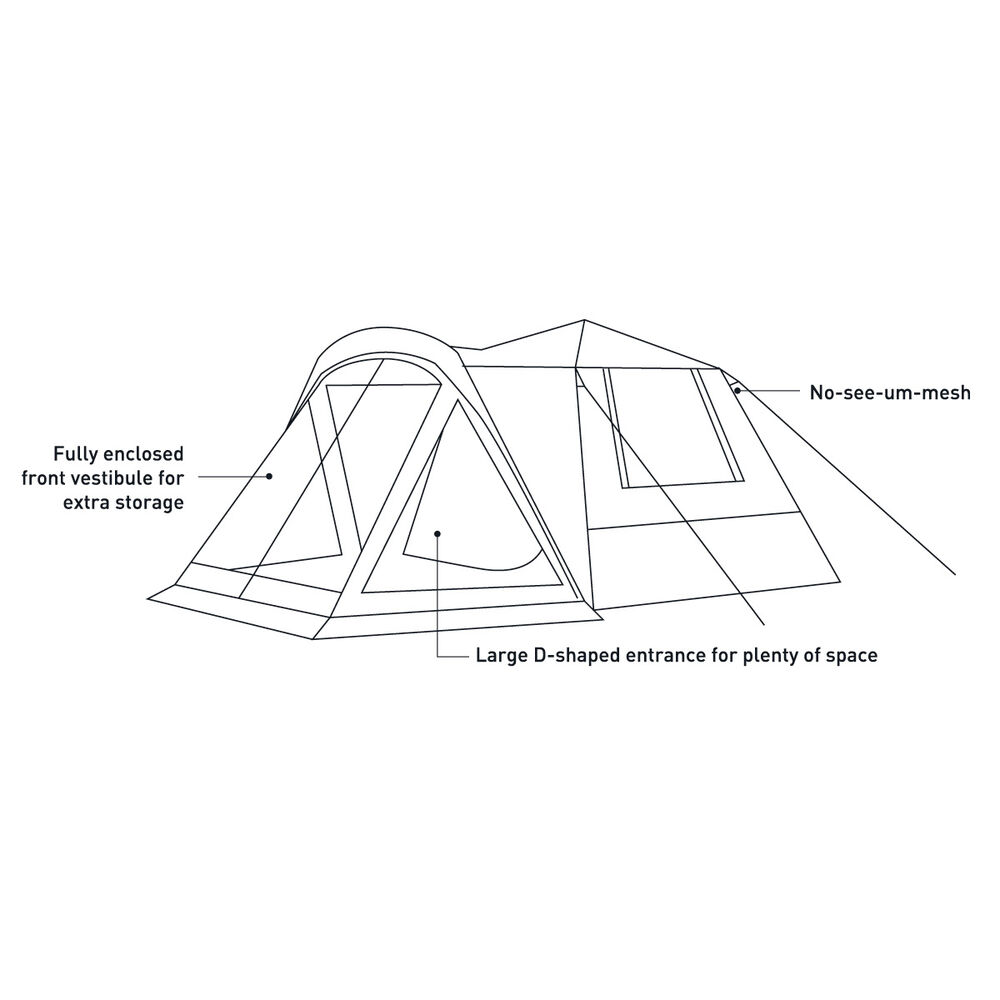 earth by Wanderer® Mataranka Recycled Material Instant Tent 4 Person