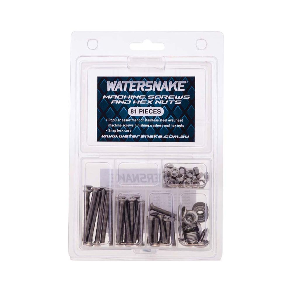 Watersnake Machine Screw Kit 81Pcs