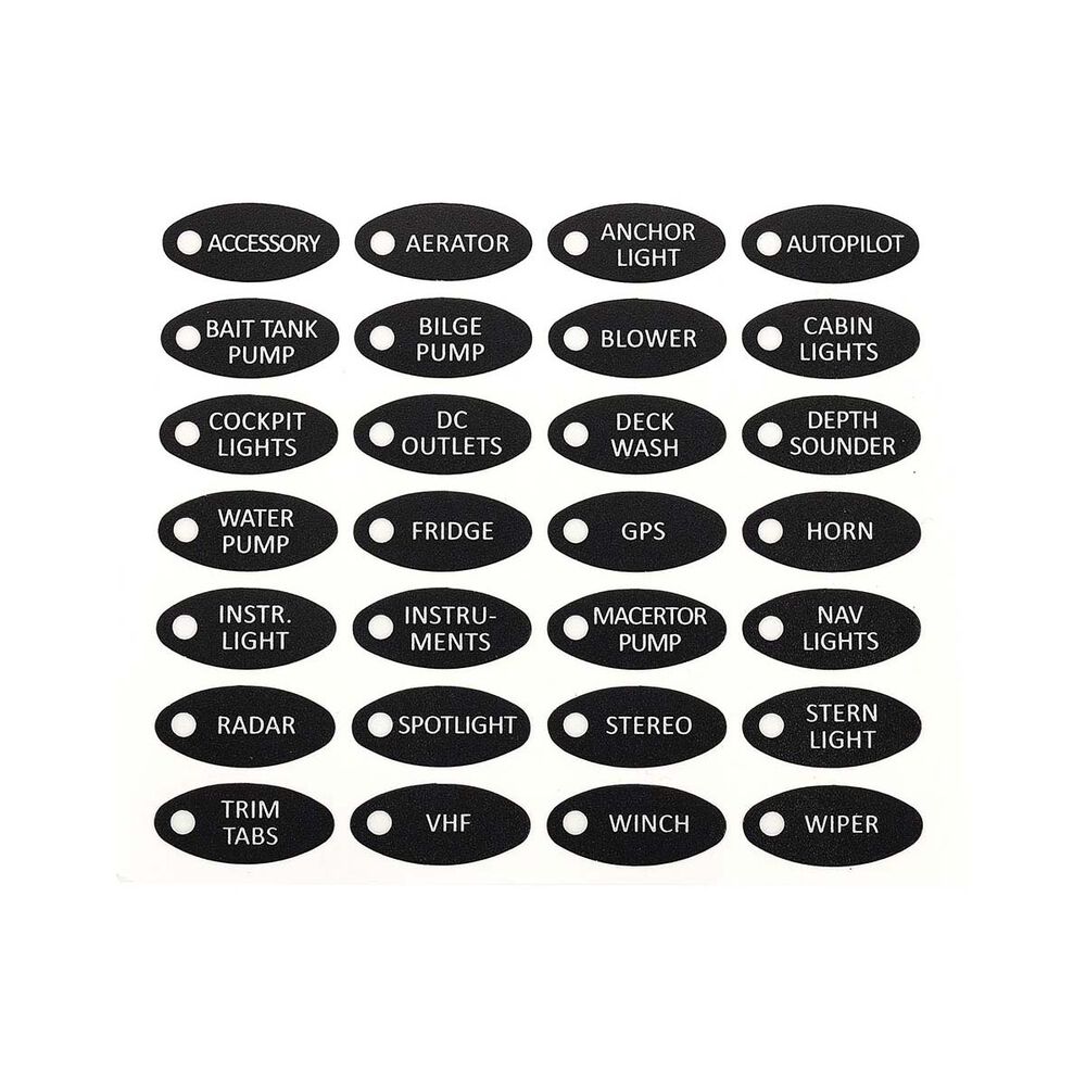 Bowline Switch Panel 5 Gang Voltmeter Black