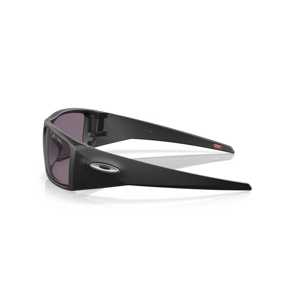 Oakley Heliostat Polarised Sunglasses Black with Prizm Grey Lens