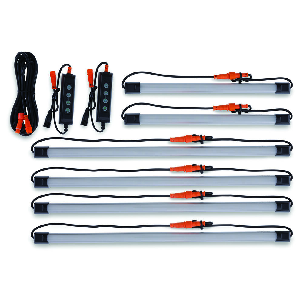 Hardkorr 6 Bar Tri Colour LED Camp Light Kit
