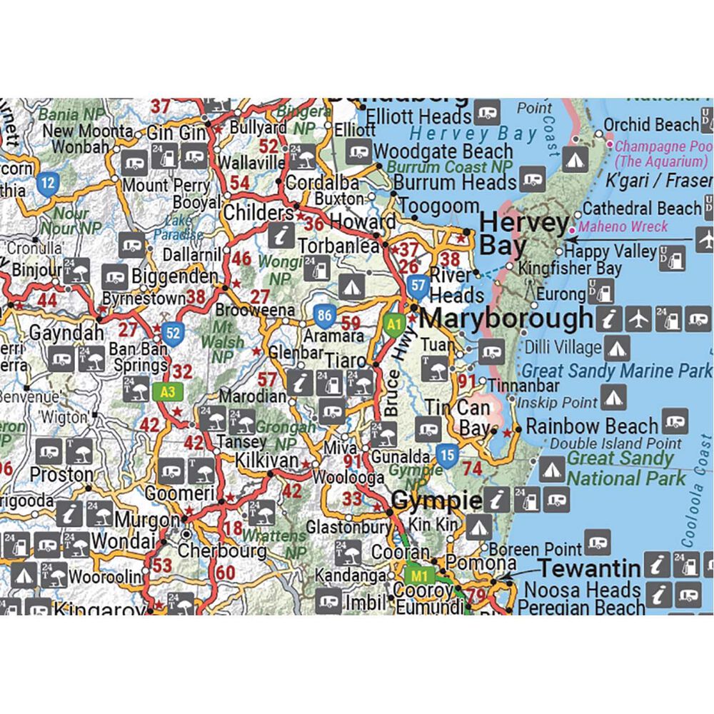 HEMA Queensland State Map – 13th Edition