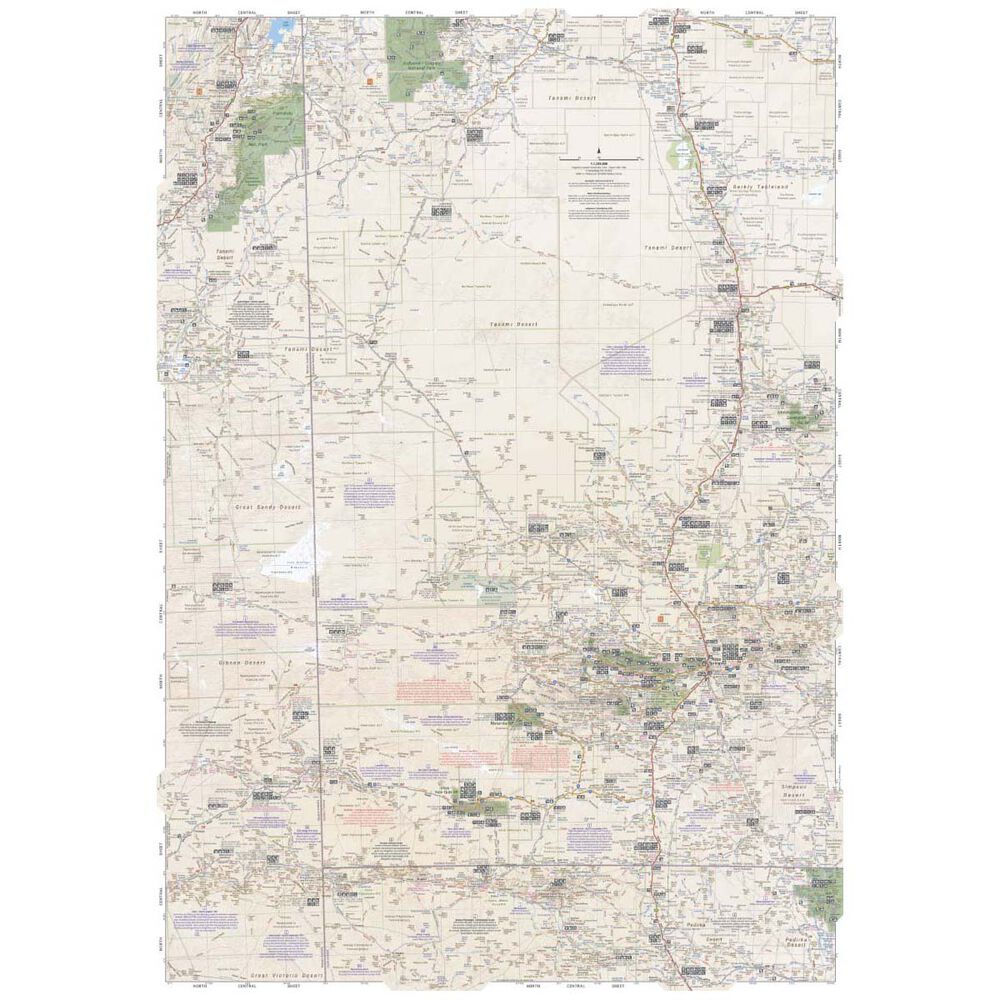 Hema Map Great Desert Tracks Central Sheet
