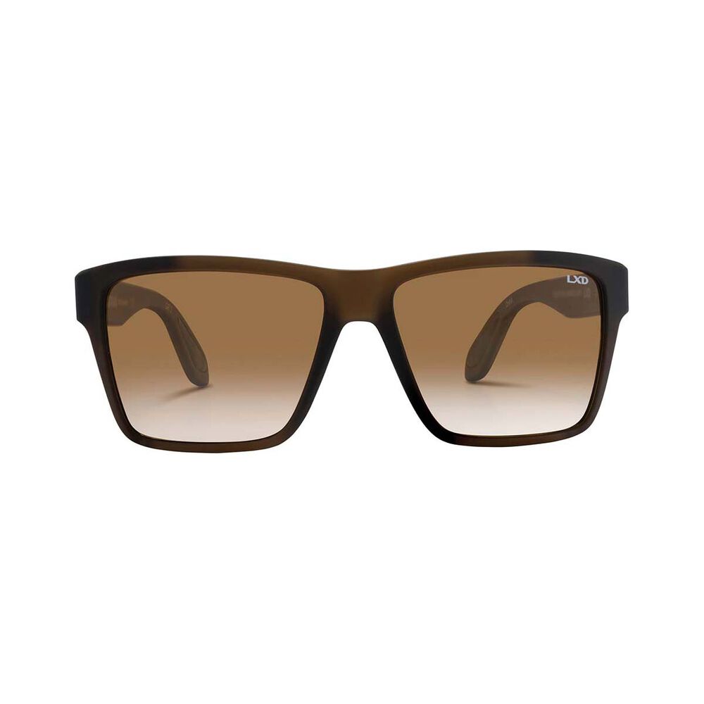 LXD Men's Caspian Polar Sunglasses Matt Brown with Brown Lens