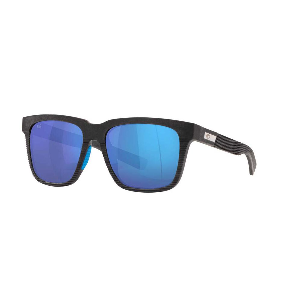 Costa Pescador Men's Polarised Sunglasses Net Grey with Blue Lens