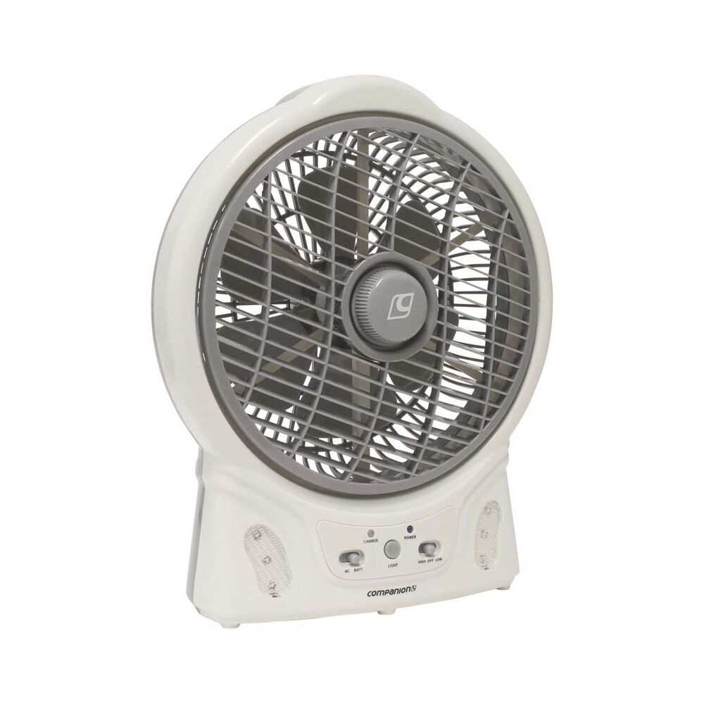 Companion 8" Rechargable Fan With LED Light