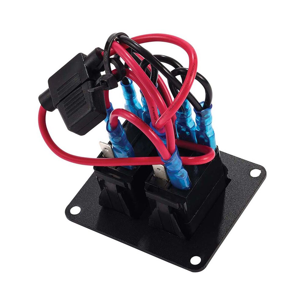 Bowline Switch Panel 2 Rocker LED Black