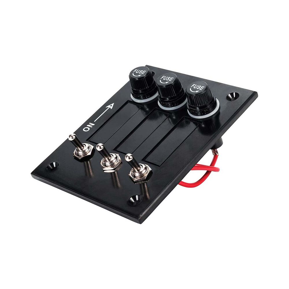 Bowline Switch Panel 3 Gang Bakelite Black