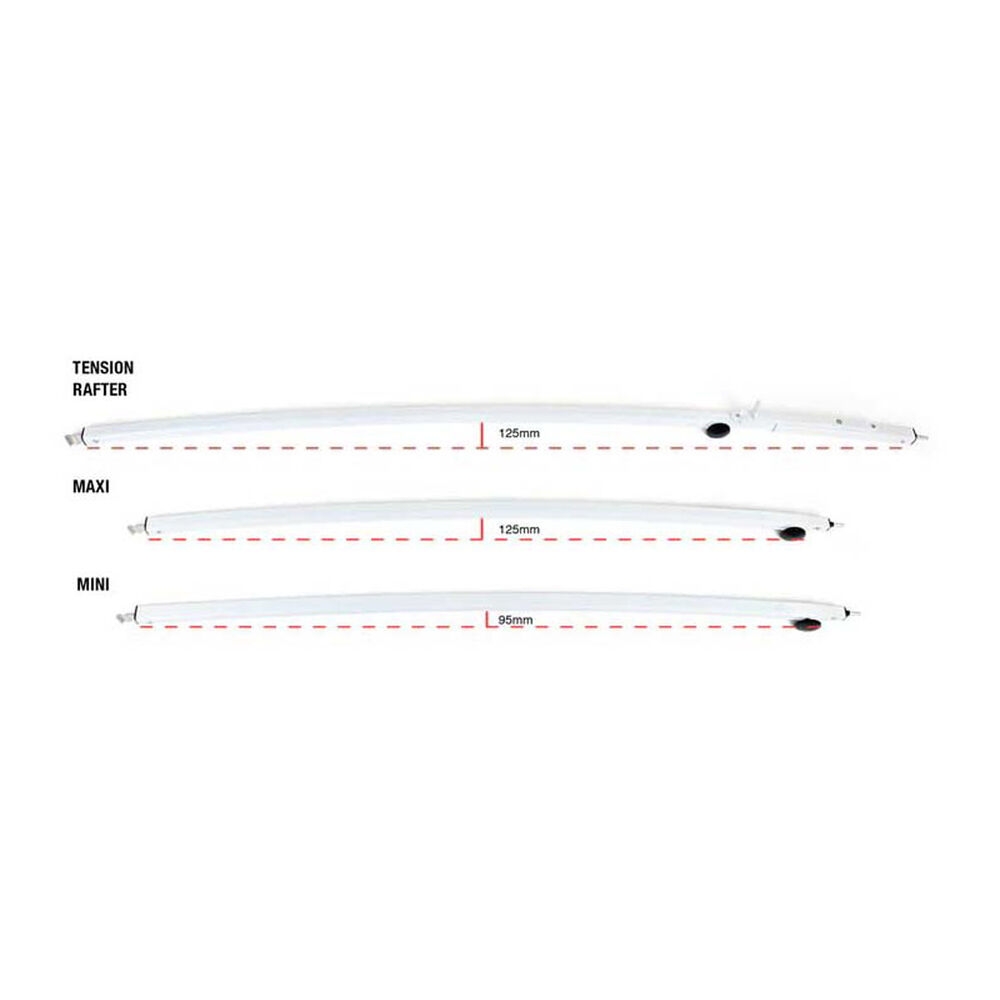 Aussie Traveller Curved Roof Maxi Rafter White