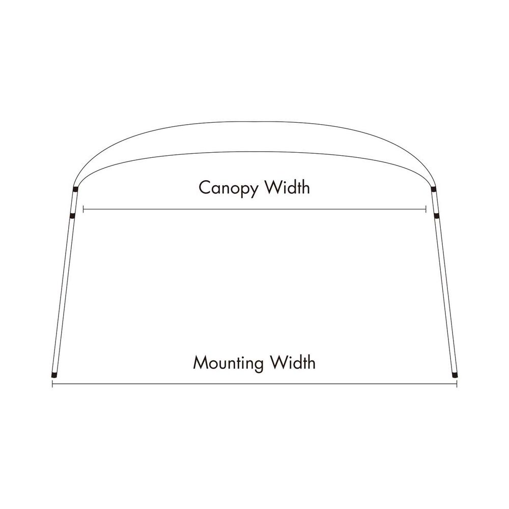 Bowline Navy Bimini Kit 2 Bow 1.3-1.5m