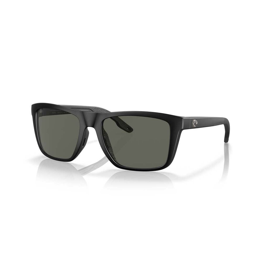 Costa Mainsail Men's Polarised Sunglasses Matte Black with Grey Lens