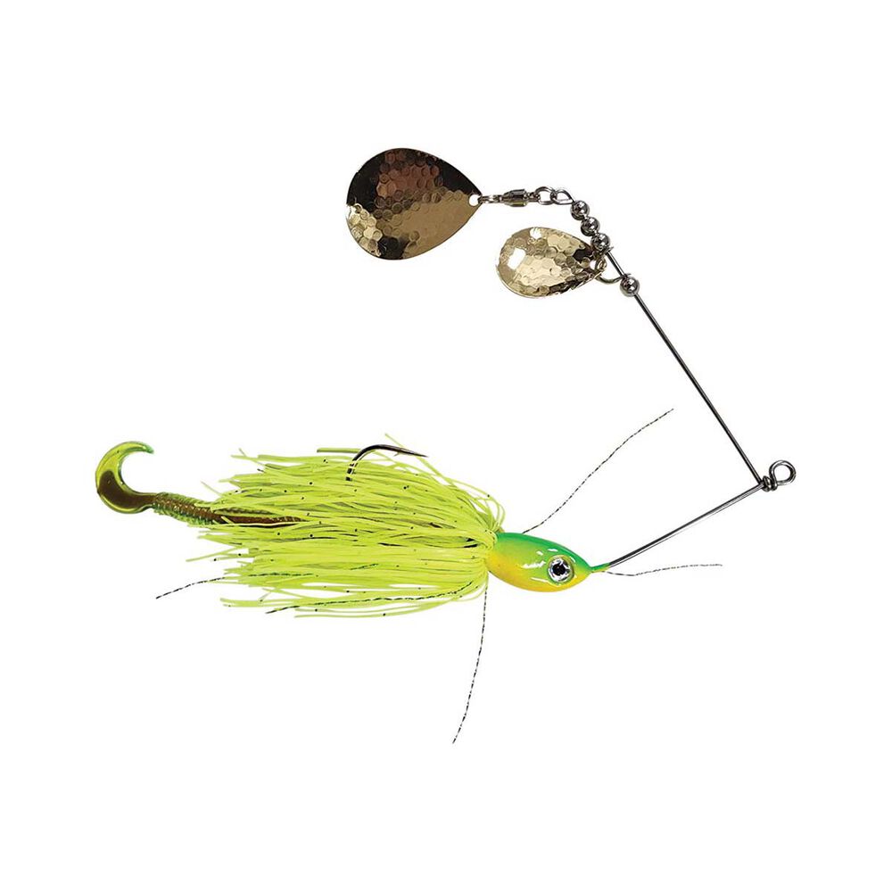 Gangster Bidgee Bait Spinner Bait Lure Nickel 1oz Yellow Green