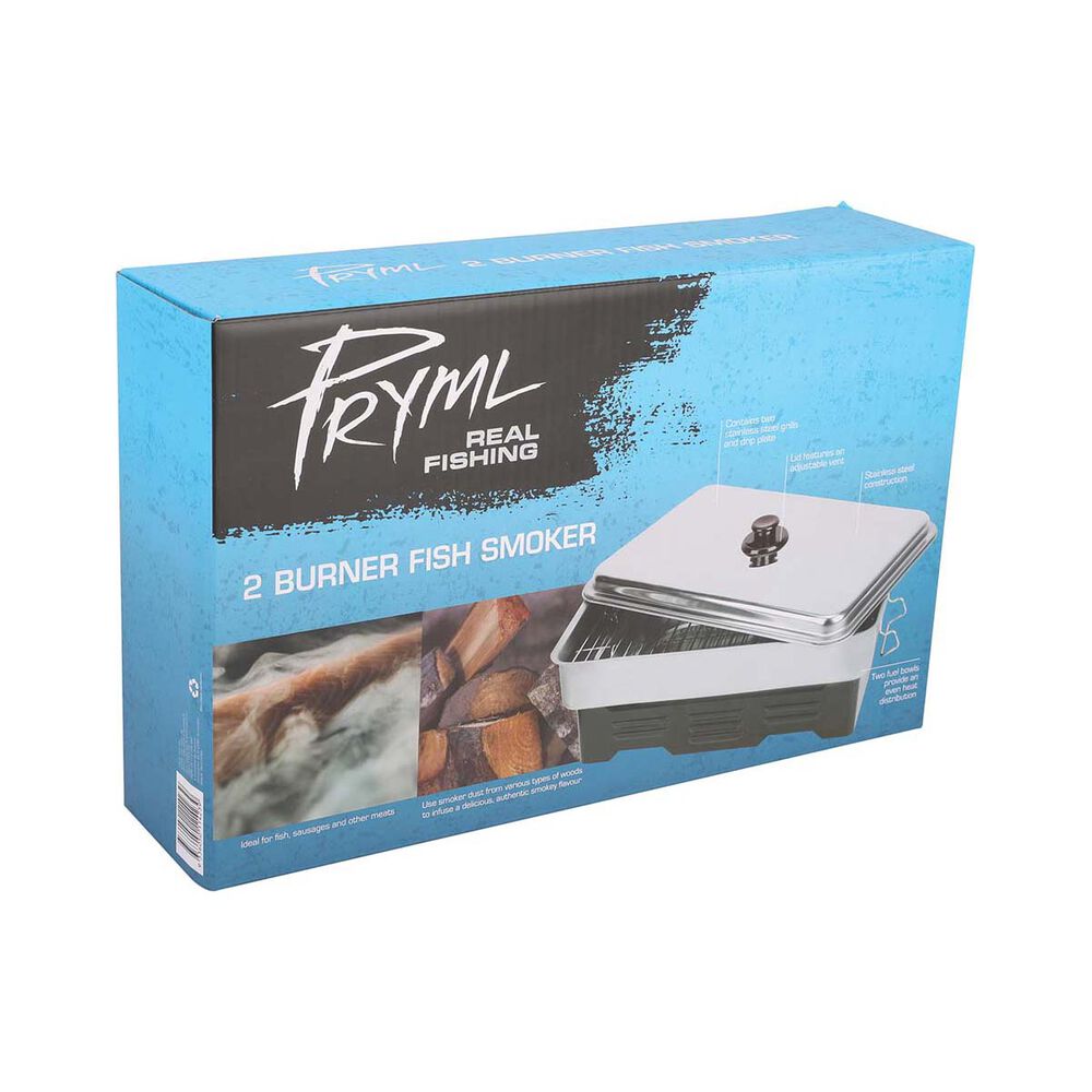 Pryml Deluxe Stainless Steel Two Burner Fish Smoker