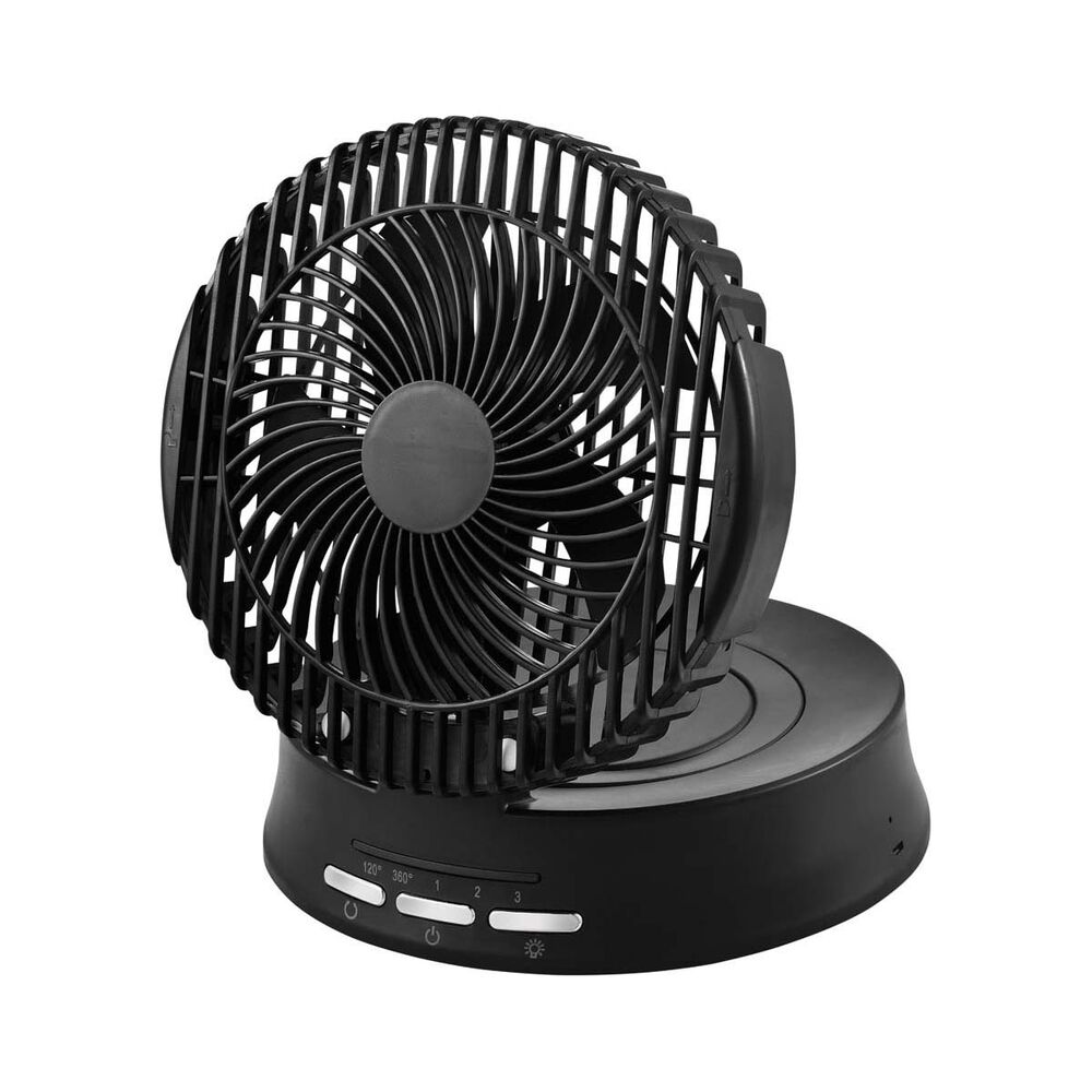 Altius Rechargeable Folding Fan with Light 15cm