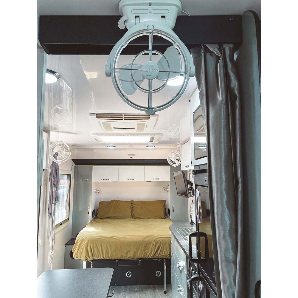 Sirocco 2 Caravan Fan 12/24V White