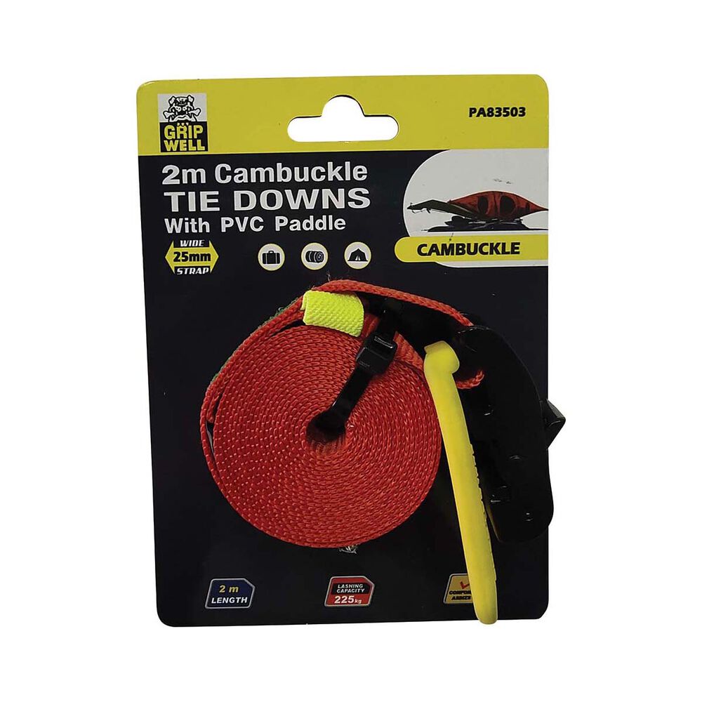 Gripwell Cambuckle Tie Down 225kg 2m