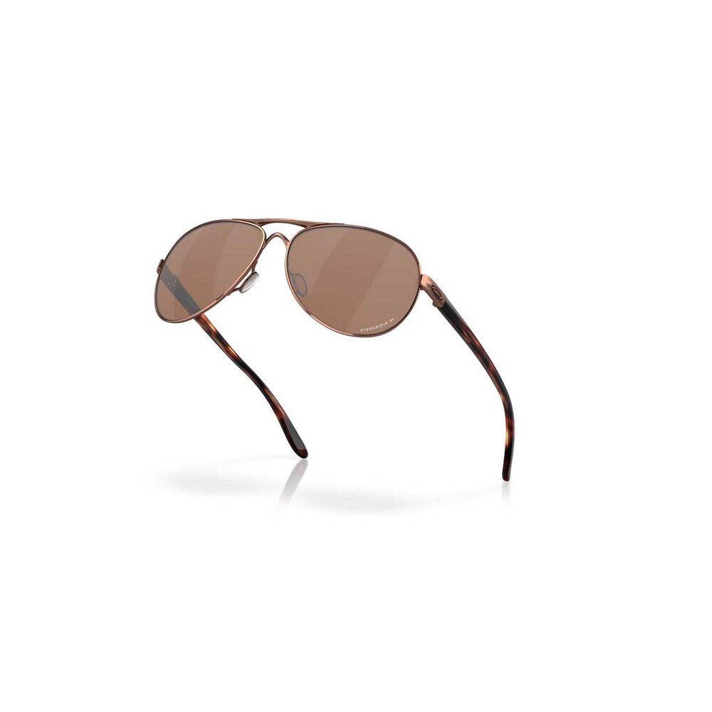 Oakley Feedback Women's Polarised Sunglasses Rose Gold with Prizm Lens