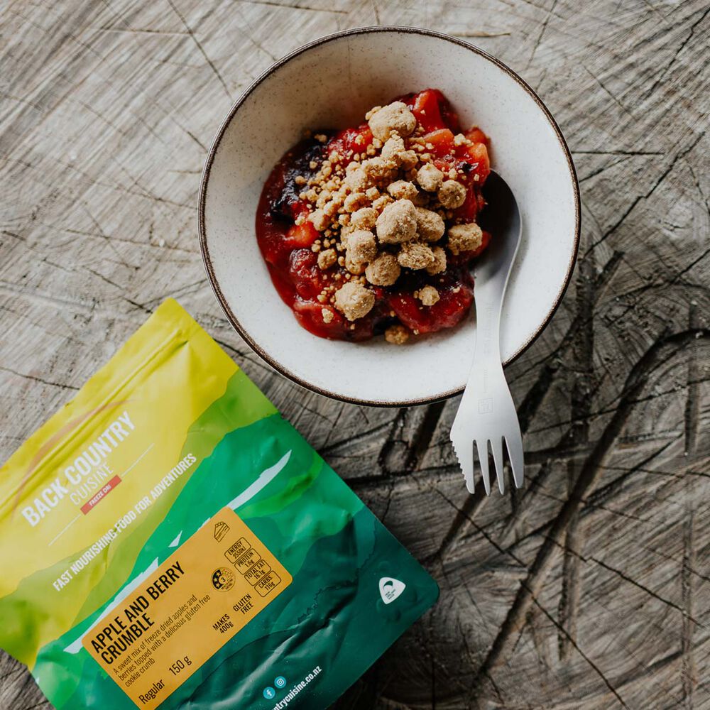 Back Country Cuisine Freeze Dried Apple & Berry Crumble 2 Serves