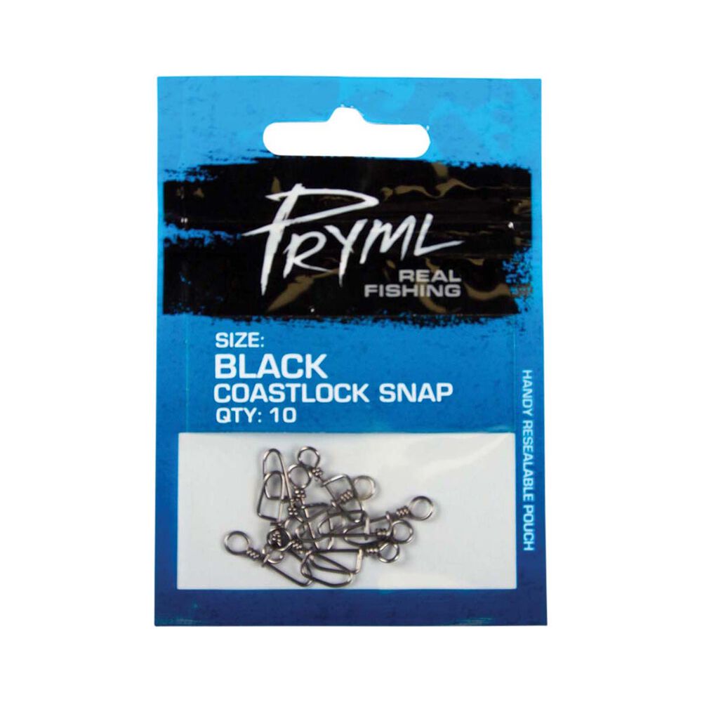 Pryml Black Coastlock Snaps 10 Pack