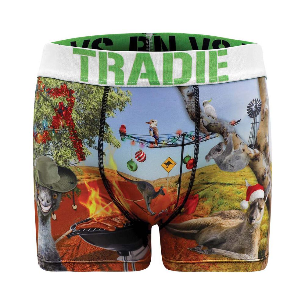 Tradie Men's Crikey Christmas Trunks XL