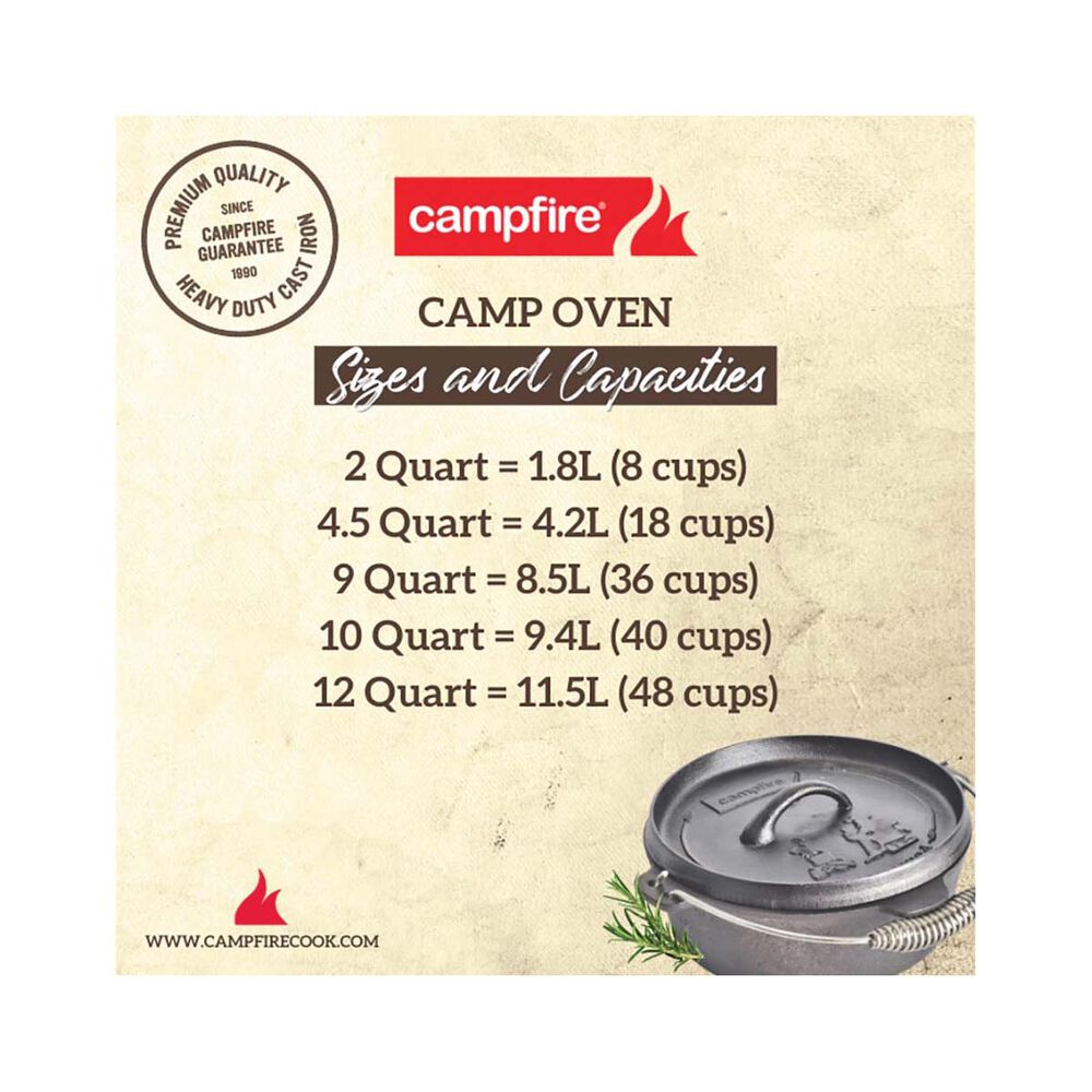 Campfire Premium Camp Oven 9 Quart Kit