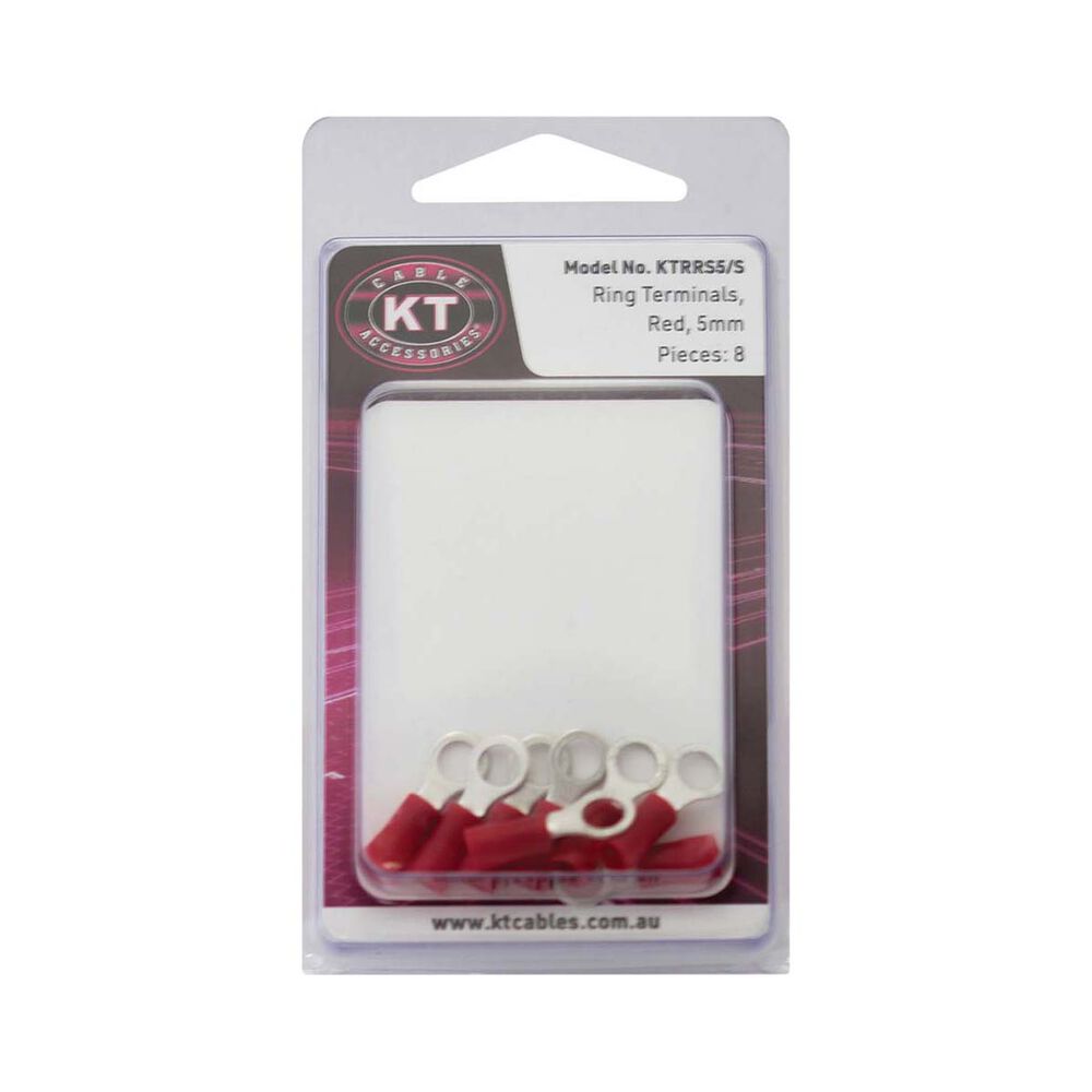 KT Cables Insulated Ring Terminal Red 2.5